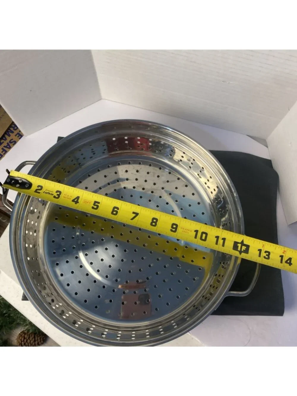 Stainless Steel Steamer Insert Fits 5 Qt Stock Pots Good Condition